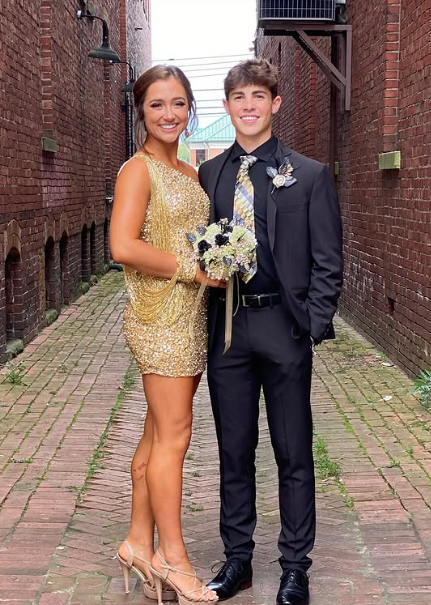 Gold Sequin One-Sleeve Short Homecoming Dress  gh1782