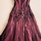 Robe de soirée trapèze élégante et raffinée, rouge et rose, avec perles, bretelles spaghetti, longue ou courte, en tulle, pour fête d'anniversaire, bal de promo, gh3838