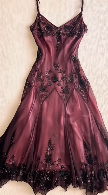 Robe de soirée trapèze élégante et raffinée, rouge et rose, avec perles, bretelles spaghetti, longue ou courte, en tulle, pour fête d'anniversaire, bal de promo, gh3838