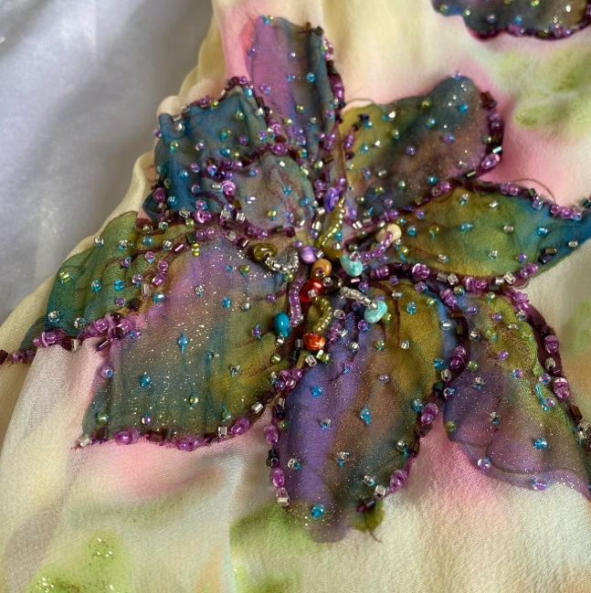 Robe de soirée longue et élégante en mousseline de soie, robe de bal colorée et perlée, robe de fête d'anniversaire, gh4448