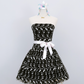Black Vintage Floral Short Tulle Homecoming Dress gh4655
