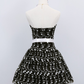 Black Vintage Floral Short Tulle Homecoming Dress gh4655