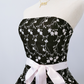 Black Vintage Floral Short Tulle Homecoming Dress gh4655