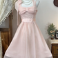 Pink Short Chiffon Homecoming Dress Party Dress Prom Dress gh4702
