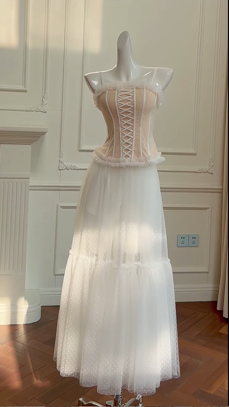 Girlhomeshops -Pink Corset Long Chiffon Birthday Party Dress gh5099