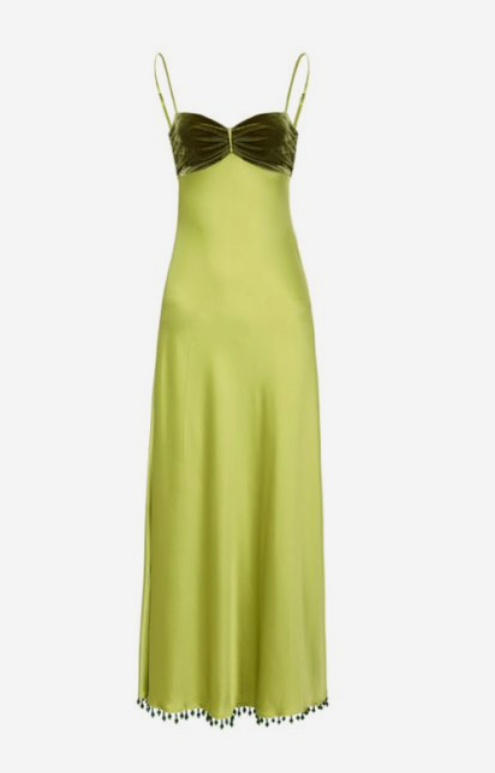 Girlhomeshops-Lime green velvet bodycon yellow green strapless prom dress evening dress party dress date dress wedding guest dress gh5161