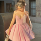 Girlhomeshops-Pink Fashion Sweet Short Satin Homecoming Dress Birthday Dress gh5271