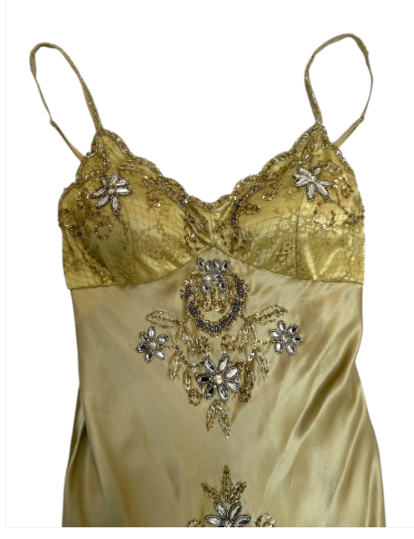 Gold Vintage Fashion Beaded Short Satin Homecoming Dress Birthday Party Dress gh4851