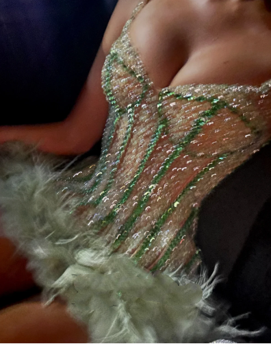 ✨Girlhomeshops-Green shiny gorgeous fashion short tulle homecoming dress birthday party dress gh4994