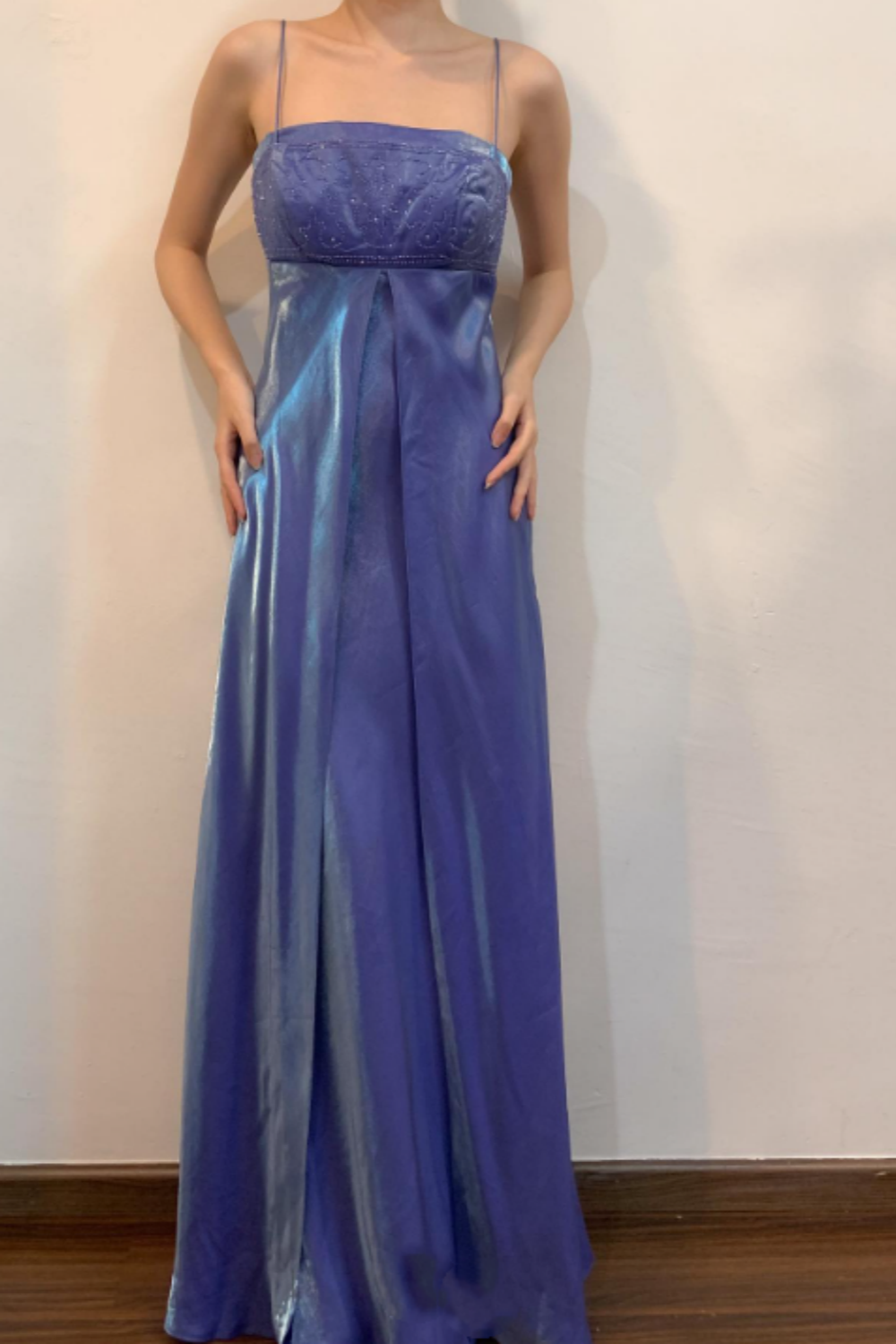 Girlhomeshops – Exquisites, florales, perlenbesetztes, modisches, langes Satin-Ballkleid, Abschlussrobe gh5528