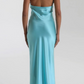 girlhomeshops-Simplicity Stilvolles, elegantes, langes, schmales Satin-Abschlussballkleid, Ballkleid gh5862