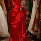 Girlhomeshops - Robe de bal longue en satin vert foncé, sans manches, style bal de promo, gh5873