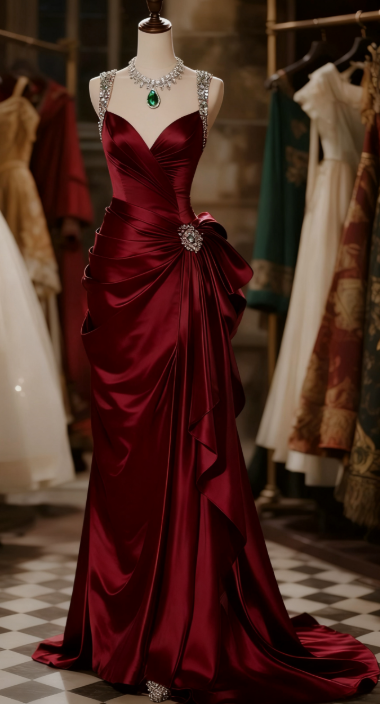 Girlhomeshops - Robe de bal longue en satin vert foncé, sans manches, style bal de promo, gh5873