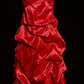 girlhomeshops-Prom Highlight Style Rot Satin Strass Trägerlos Bodenlang Ballkleid gh5880