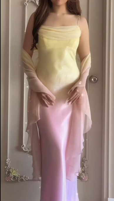 girlhomeshops - Robe ombrée Fairycore enchantée gh5966