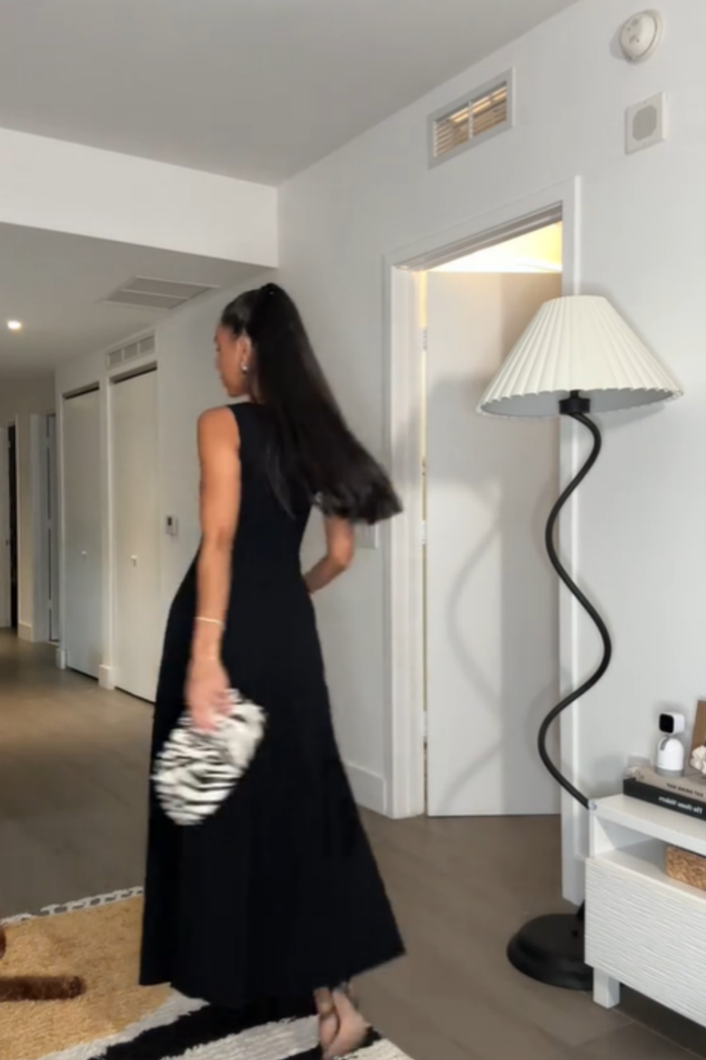 Girlhomeshops-Black elegant sexy long chiffon fashion prom dress party dress gh5154