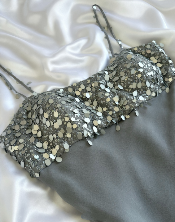 Short Chiffon Birthday Dress, Party Dress, Back-To-School Dress gh6717