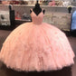 pink long prom dress,ball gown Prom Dresses gh950