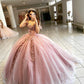 Pink ball gown Prom Long Dresses Sweetheart Corset gh968