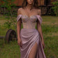 Off-the-Shoulder Beadings Sweetheart Meerjungfrau Abendkleid Split gh632