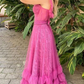 Pink Tulle A Line Prom DressFormal Evening Dress gh2825