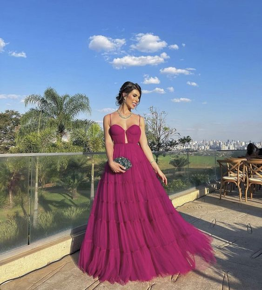 Spaghettiträger Lange Ballkleider Formelle Abendkleider gh2836