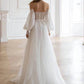 Girlhomeshops - Robe de mariée longue en tulle blanc, longueur au sol, robe de bal gh5391