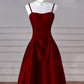 Black/Red/Navy Elegant Simple Fashion A-Line Satin Long Ball Gown Evening Dress Party Dress Prom Dress gh3573