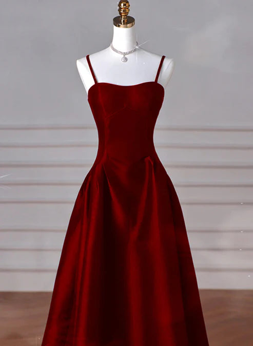 Black/Red/Navy Elegant Simple Fashion A-Line Satin Long Ball Gown Evening Dress Party Dress Prom Dress gh3573