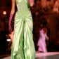 Green vintage fashion elegant sweetheart neckline long mermaid satin prom dress evening gown party dress gh3471