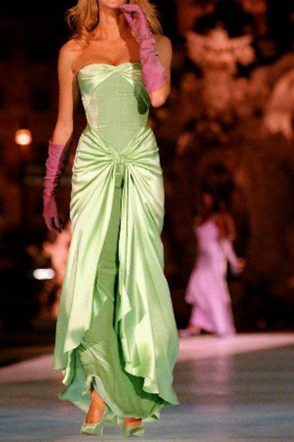 Green vintage fashion elegant sweetheart neckline long mermaid satin prom dress evening gown party dress gh3471