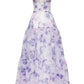 Purple Fashion Elegant Floral Long Chiffon Ball Gown Evening Dress Party Dress Graduation Dress gh3225