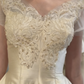 girlhomeshops- Vintage Ball Gown With Delicate Gold Beading gh6217