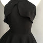 girlhomeshops - Robe de soirée noire simple sans bretelles en mousseline gh5739