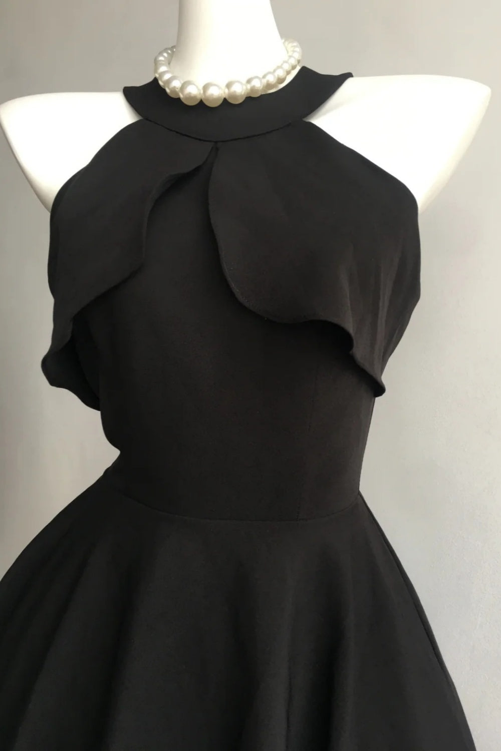 girlhomeshops - Robe de soirée noire simple sans bretelles en mousseline gh5739