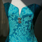 Peacock Turquoise Short Homecoming Dress Prom Dress Evening Dress gh4337