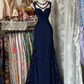 girlhomeshops- Vintage Lace Slim Shoulder Strap Long Birthday Dream Dress gh6208