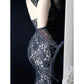 Black sexy backless floral vintage elegant short lace fairy slim homecoming dress prom dress evening dress party dress banquet dress cocktail dress gh4715