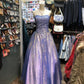 Fantasy Blue Purple Castle Princess Dress Fashion Retro Elegant Exquisite Floral Heart Shape Neck Long Satin Prom Dress Evening Dress Birthday Party Dress gh4144