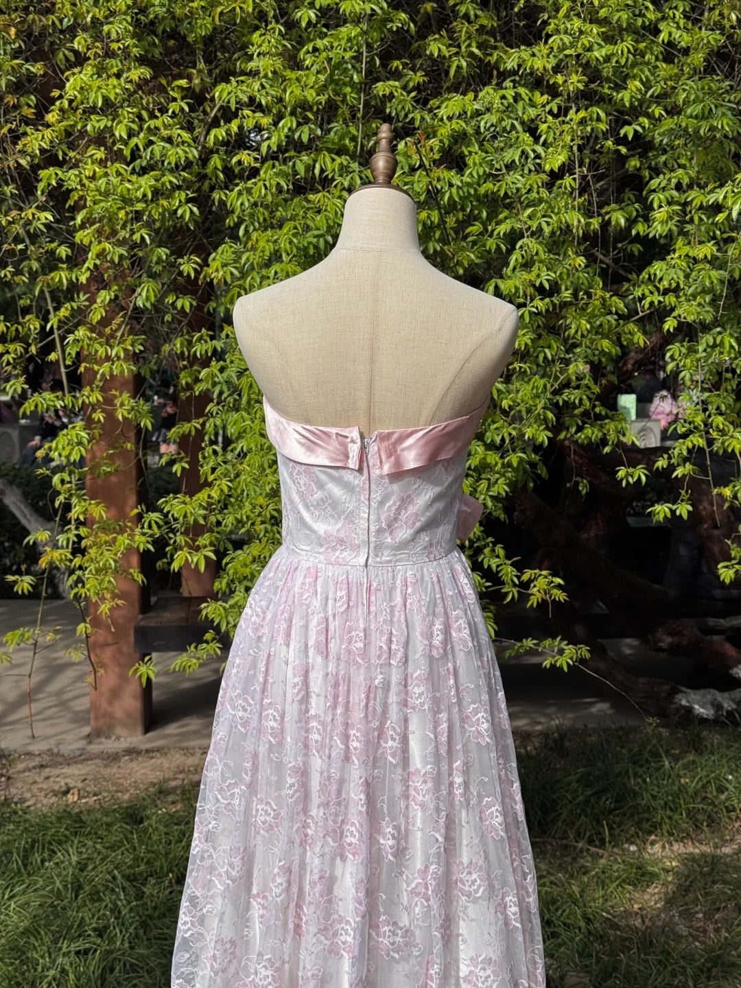 Pink Fashion Vintage Elegant Exquisite Long Satin Prom Dress Evening Dress Party Dress Graduation Dress Birthday Dress gh4142