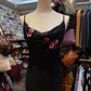 Black Retro Dress Exquisite Floral Long Chiffon Dress gh6761