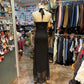 Black elegant long chiffon evening dress birthday party dress prom dress gh4280