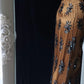 Brown Gorgeous Vintage Floral Beading Elegant Long Satin Mermaid Slim Fit Ball Gown Evening Gown Party Dress gh4712