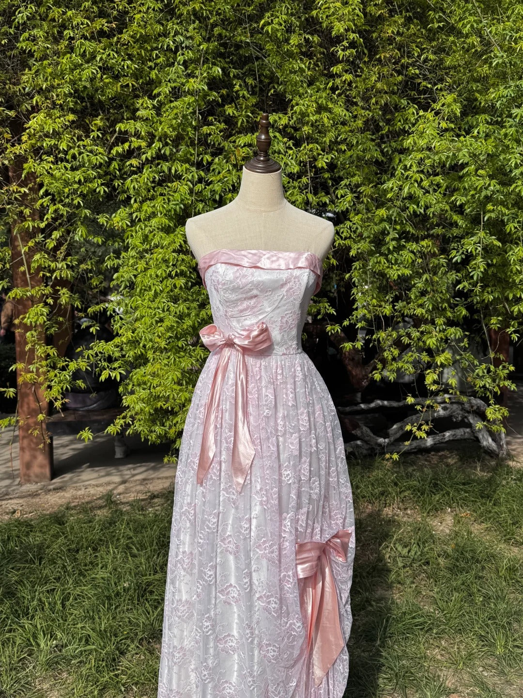 Pink Fashion Vintage Elegant Exquisite Long Satin Prom Dress Evening Dress Party Dress Graduation Dress Birthday Dress gh4142