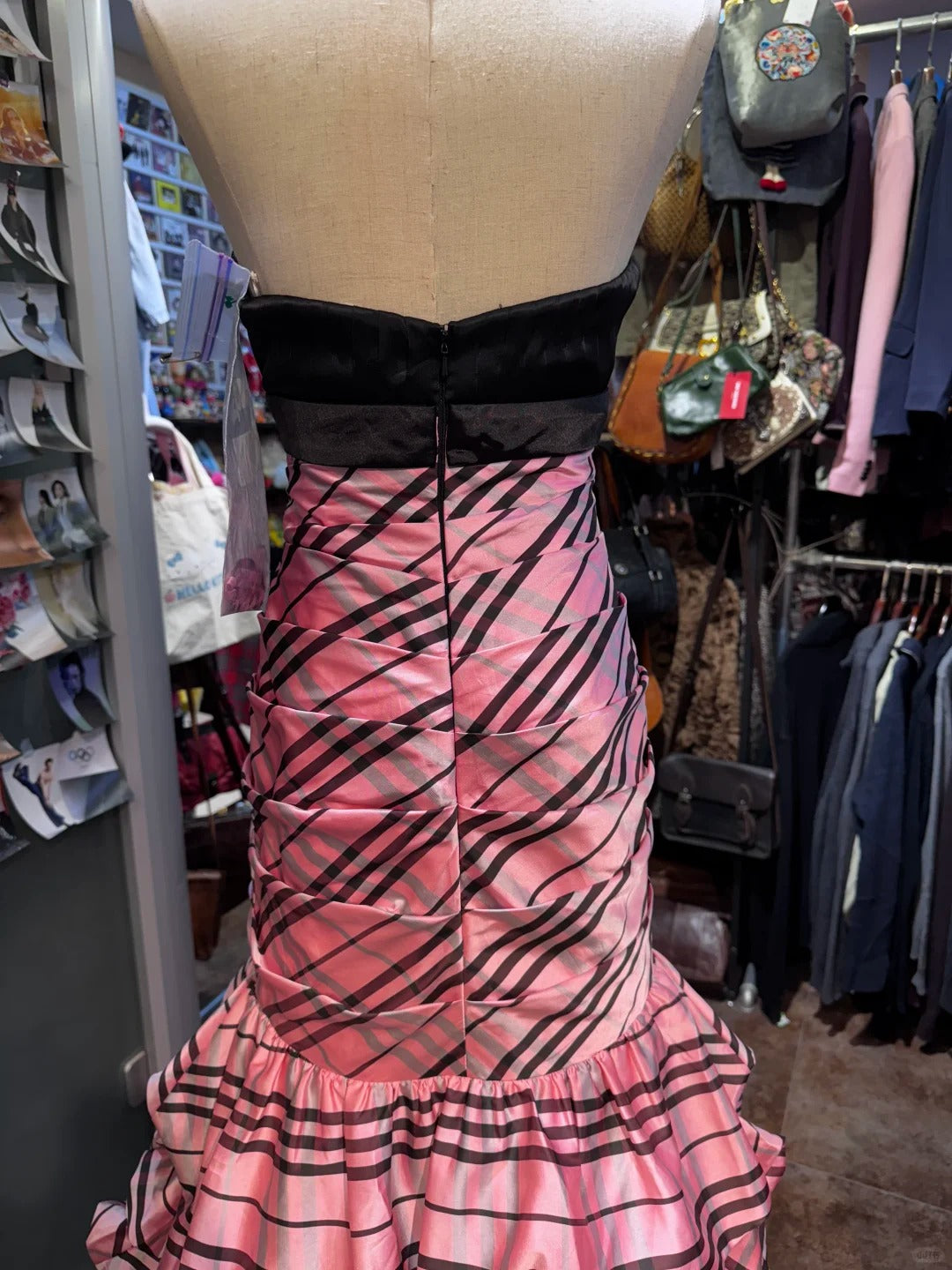 Robe de soirée longue rose, élégante et unique, style rétro, gh4212