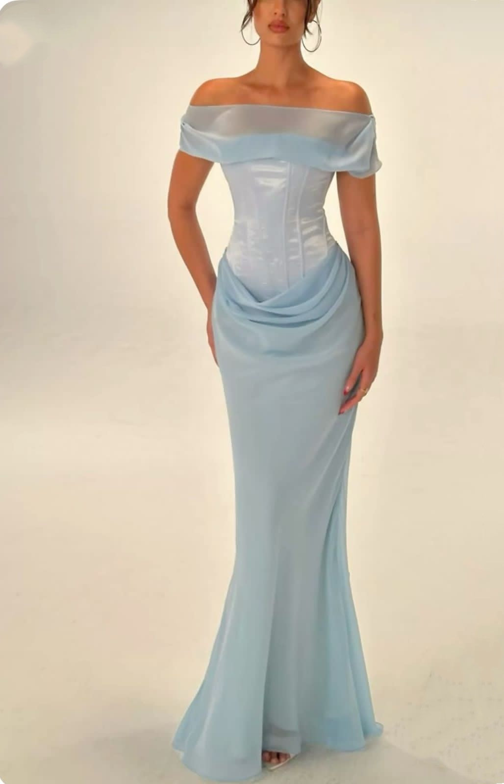 Girlhomeshops-Blue Fairy Retro Fashion Long Corset Chiffon Prom Dress Evening Dress Party Dress gh5256