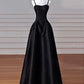 Black/Red/Navy Elegant Simple Fashion A-Line Satin Long Ball Gown Evening Dress Party Dress Prom Dress gh3573