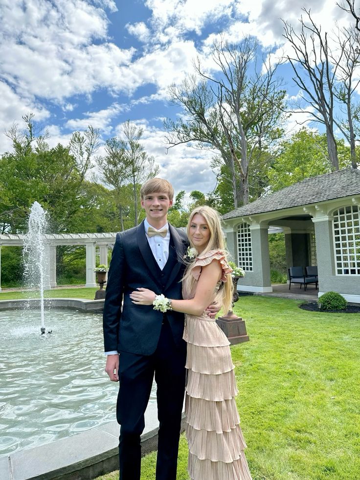 Deep V Neck Layered A Line Prom Dress gh2841