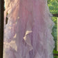 Robe de soirée longue en mousseline de soie, élégante, en dentelle romantique lilas, robe de soirée, robe de soirée, gh4613