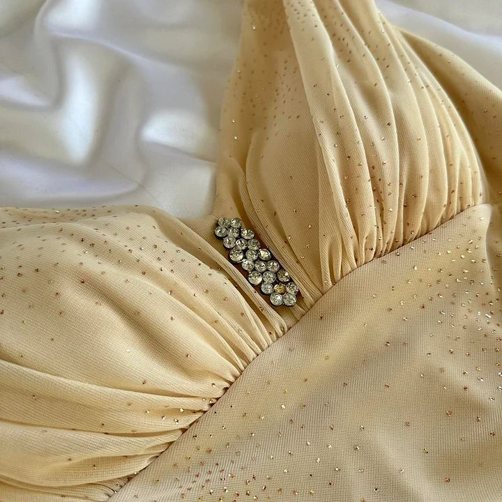 Robe de soirée longue en mousseline de soie, robe de soirée, robe de remise de diplôme, robe de bal, robe de soirée ...